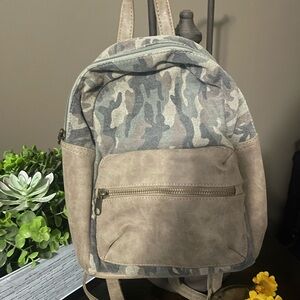 Camouflage and Tan Men's Backpack